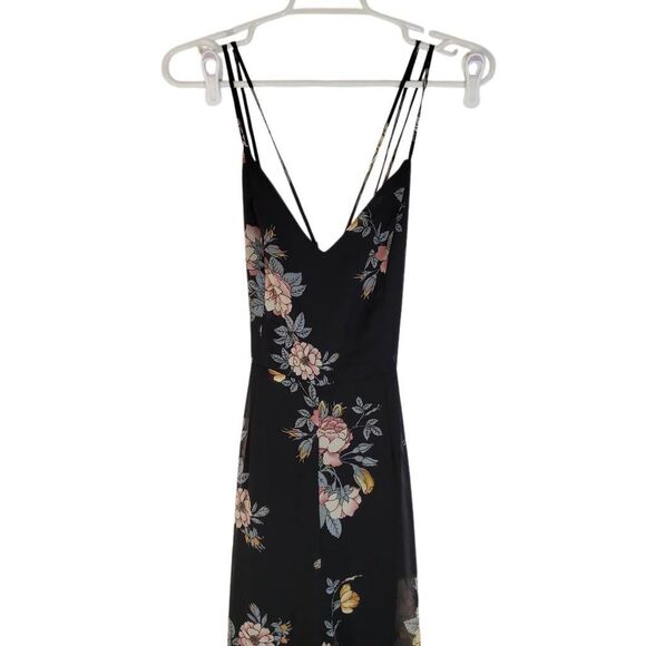 Lulus Shea Black Floral Print Jumpsuit Size Medium - Picture 5 of 15